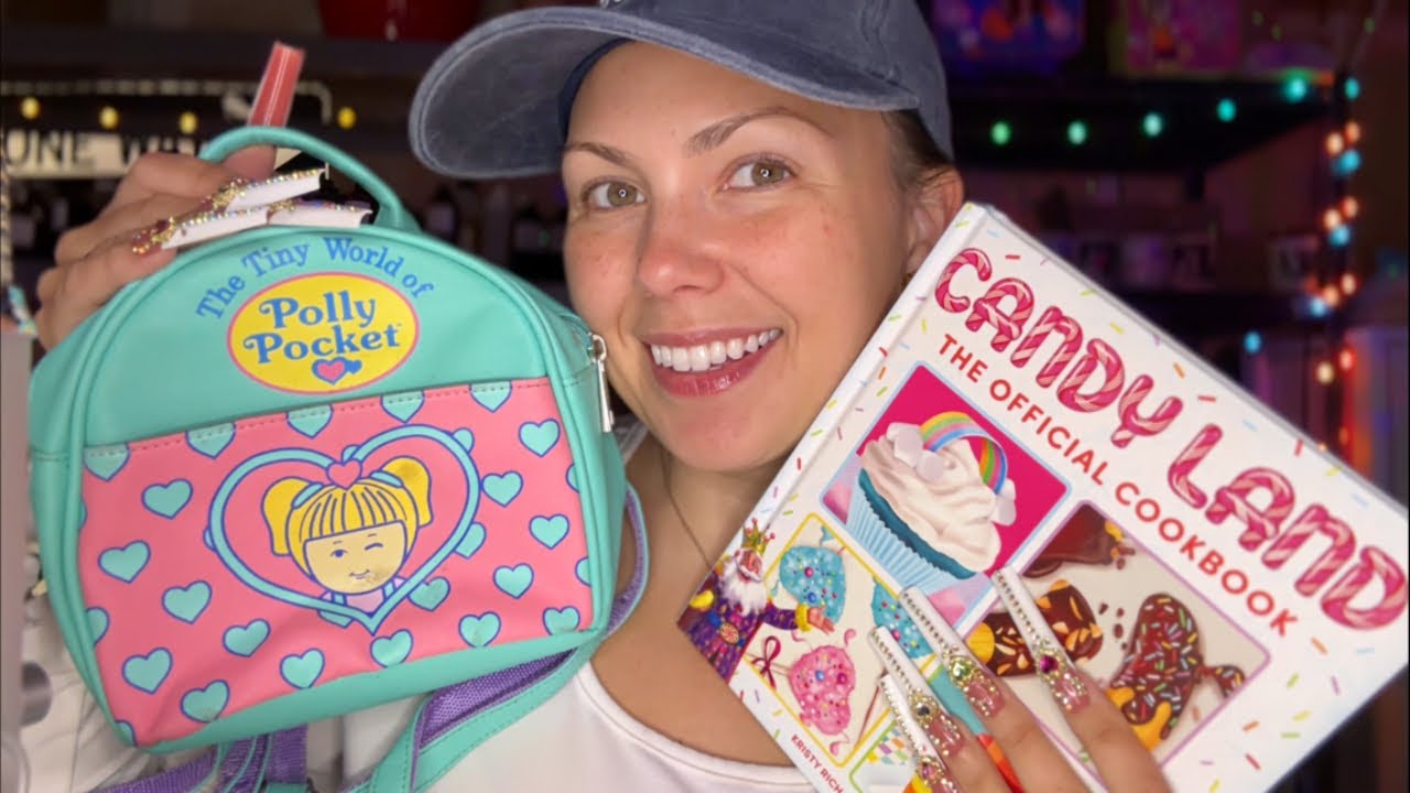 asmr/ garage sale haul🍬🍰🍭 (XXL nails)