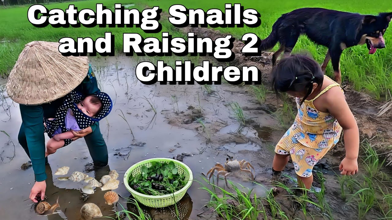 Poor Single Mom Catches Snails to Raise 2 Kids | Heartbreaking Real Story