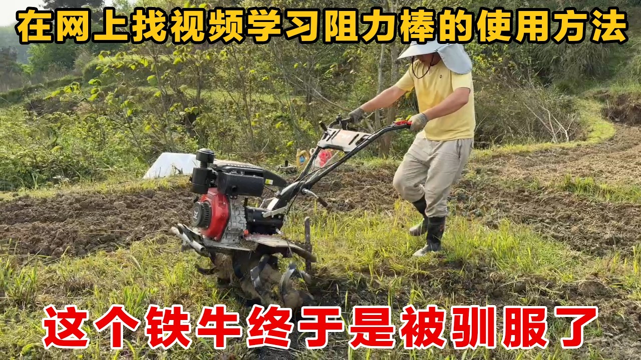 铁牛终于被驯服了，地耕起来轻松了很多，全程不用休息就把一块地耕完了