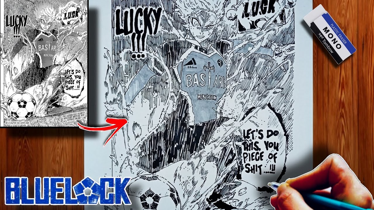 Manga Drawing Micheal Kaiser Luck Goal | Blue Lock | ブルーロック | Speed Drawing
