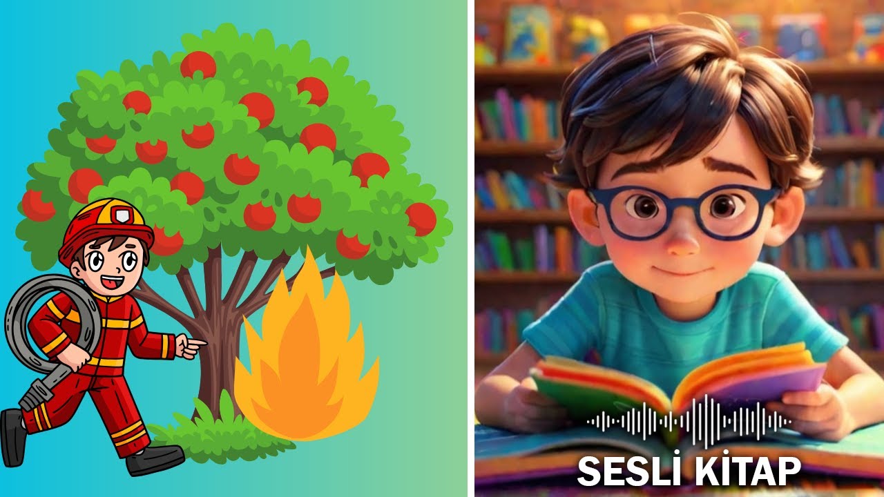 Elma Ağacı ve İtfaye | Çocuk Hikayeleri | Eğitici Masallar | Kitaplar | Çocuklar İçin Eğitim