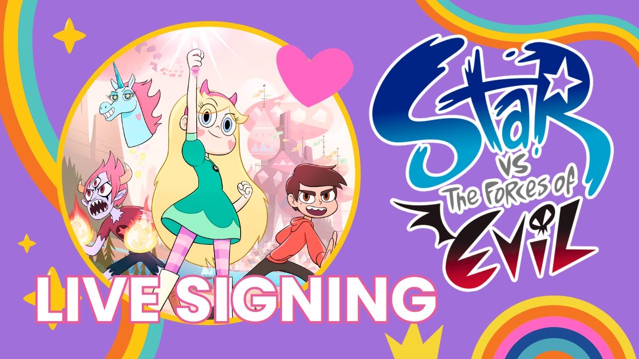 STAR VS THE FORCES OF EVIL Live Signing with Eden Sher and Daron Nefcy!