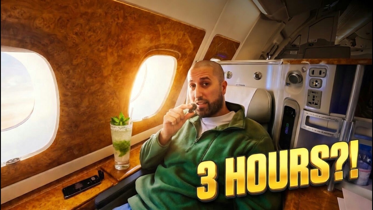 I Flew Emirates A380 Business Class for Just 3 Hours… Worth It?