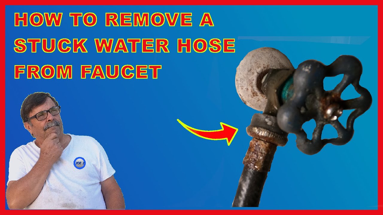 How to remove a stuck water hose from faucet
