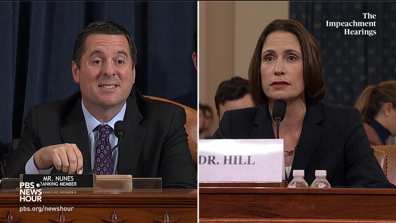 WATCH: Rep. Devin Nunes’ full questioning of Hill and Holmes | Trump's first impeachment hearings