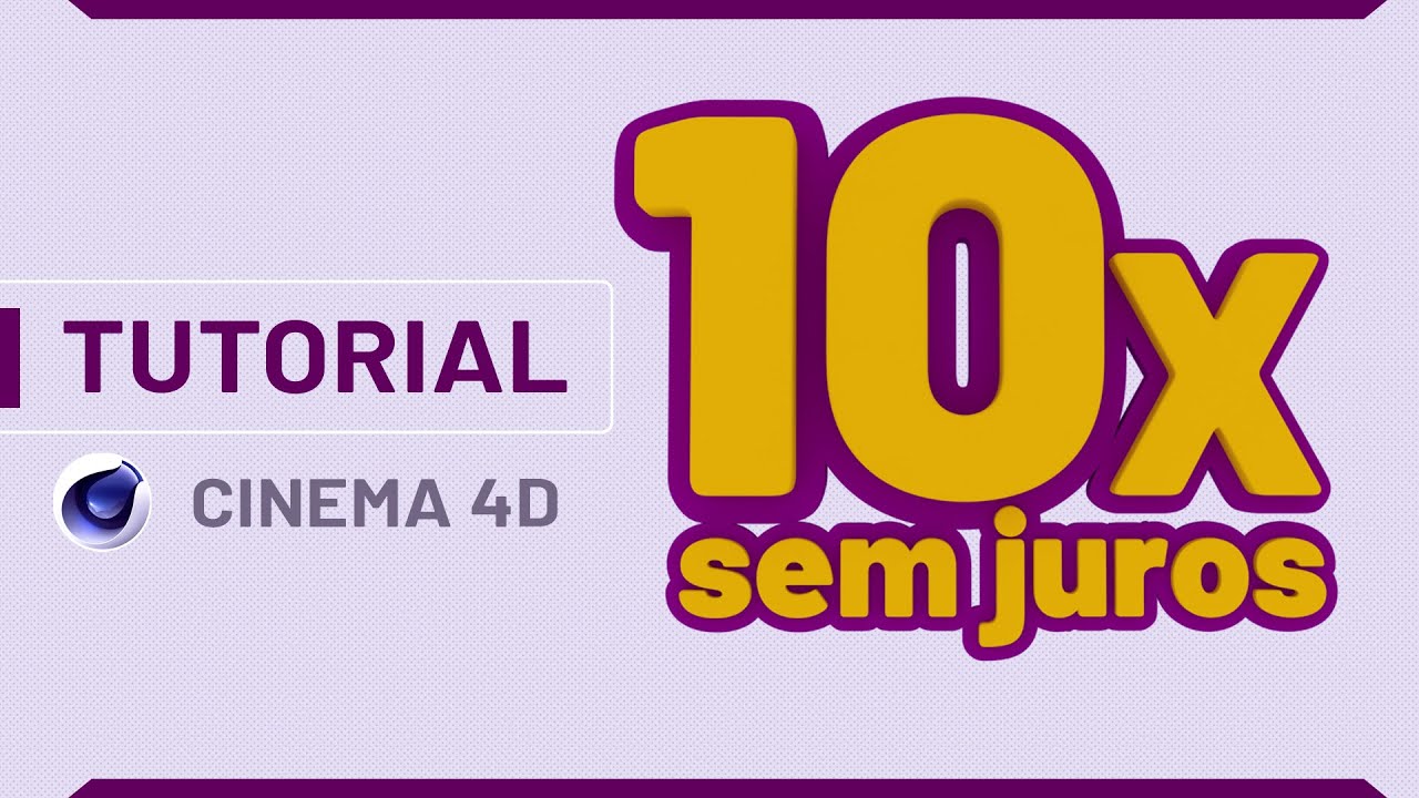 Como fazer texto 3D simples para Varejo - Tutorial Cinema 4D