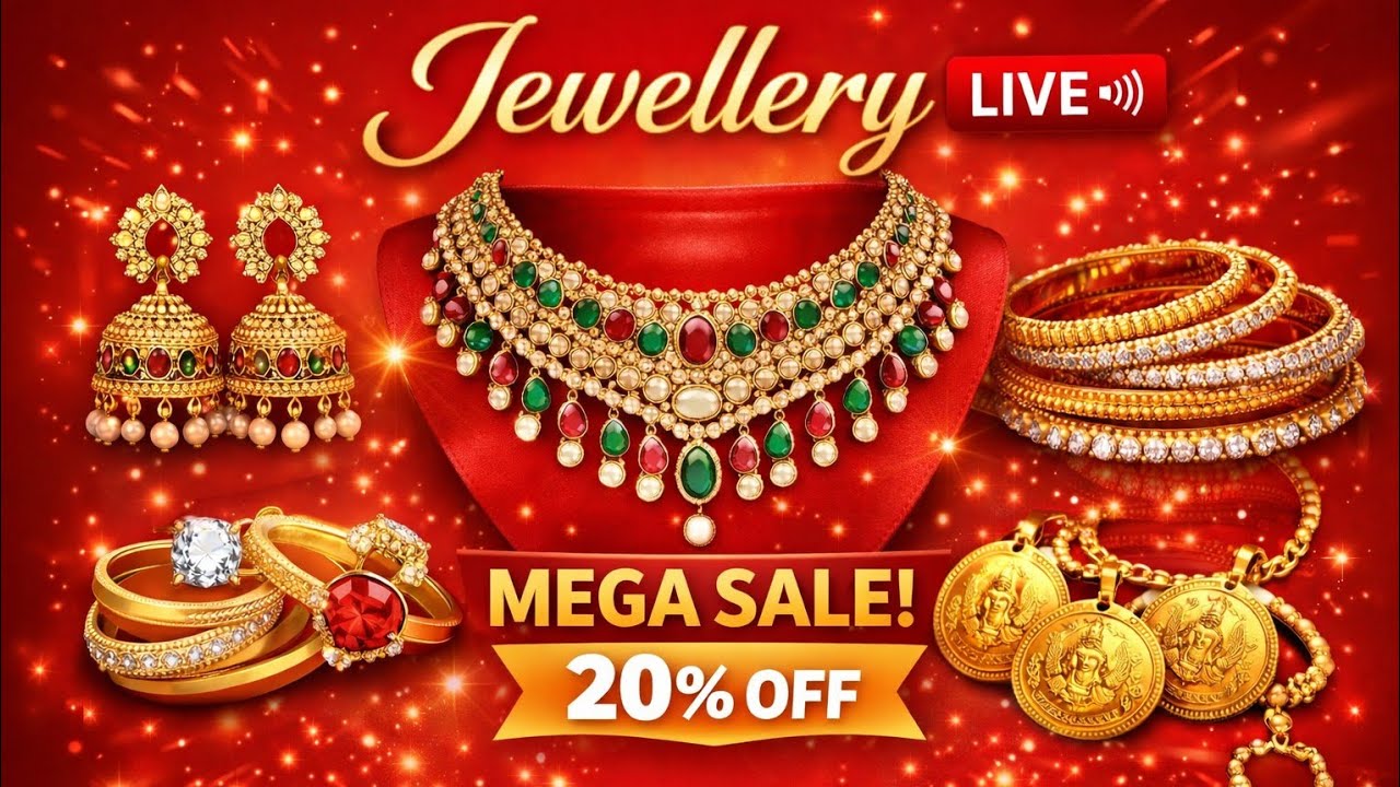 Mega Sale On Jwellery..20% Off..For Today only...Bk no..9310575196