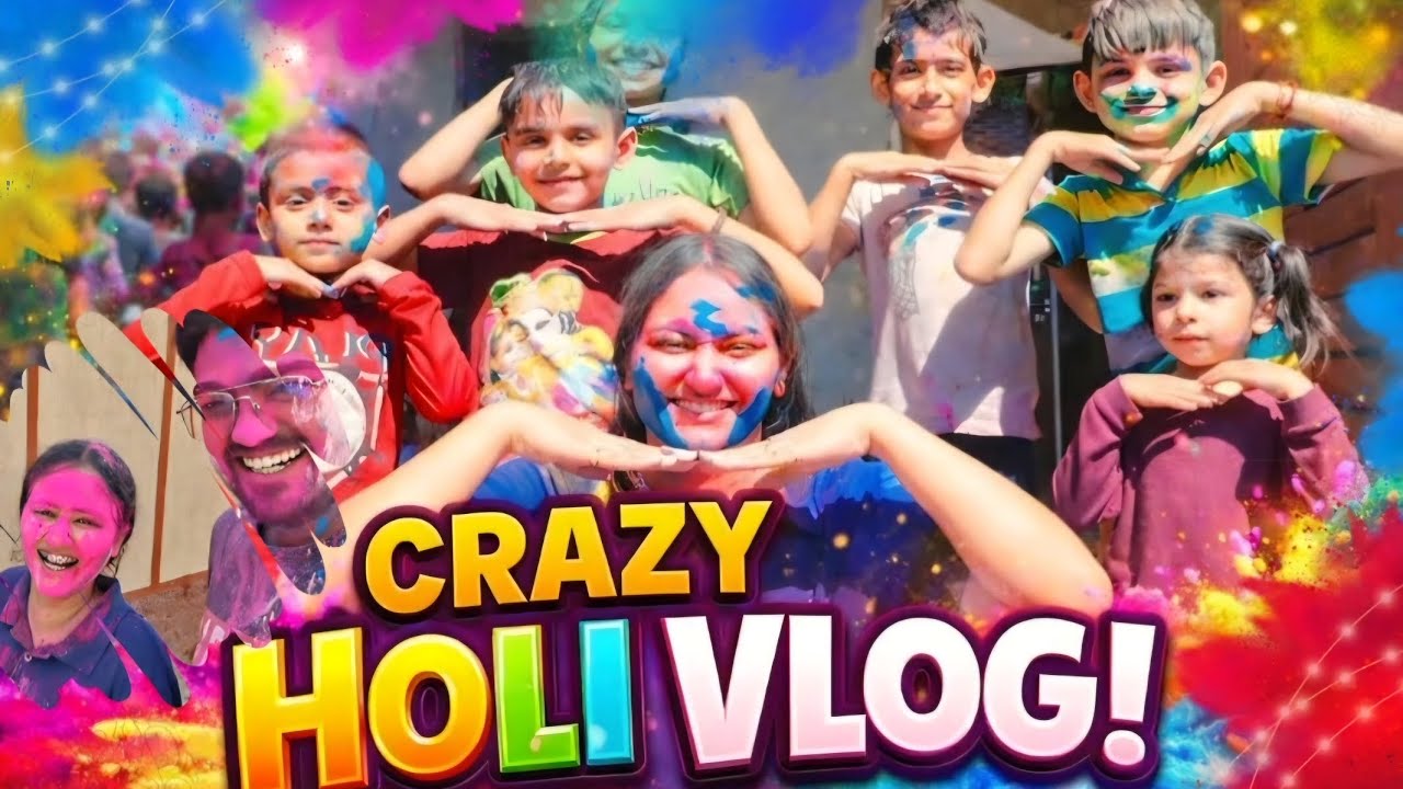 Crazy Holi Vibes l Desi Celebration 🌈