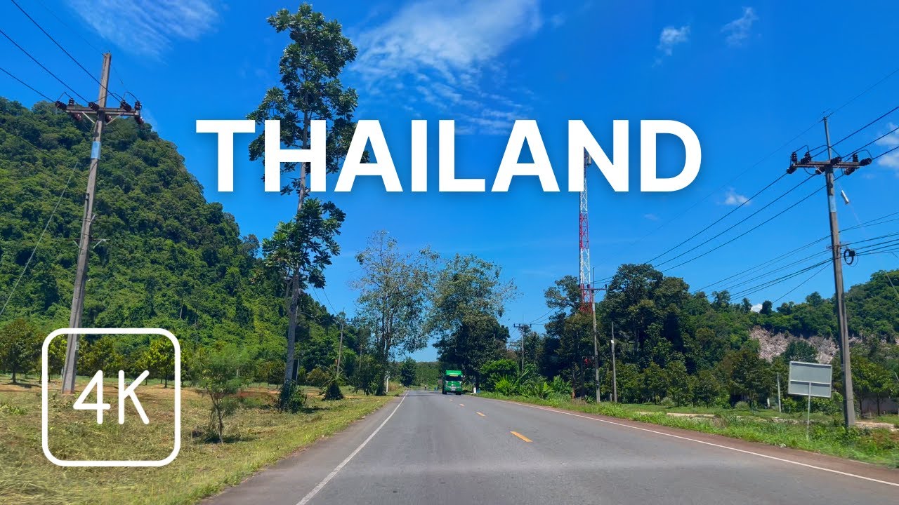 A Peaceful Country Drive on a Sunny Day - Nakhon Si Thammarat 🇹🇭