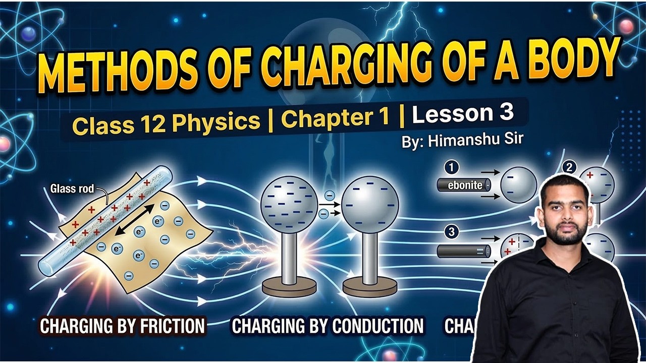 Methods of Charging a Body Class 12 Physics (6 Ways): Friction, Conduction, Induction, & More!