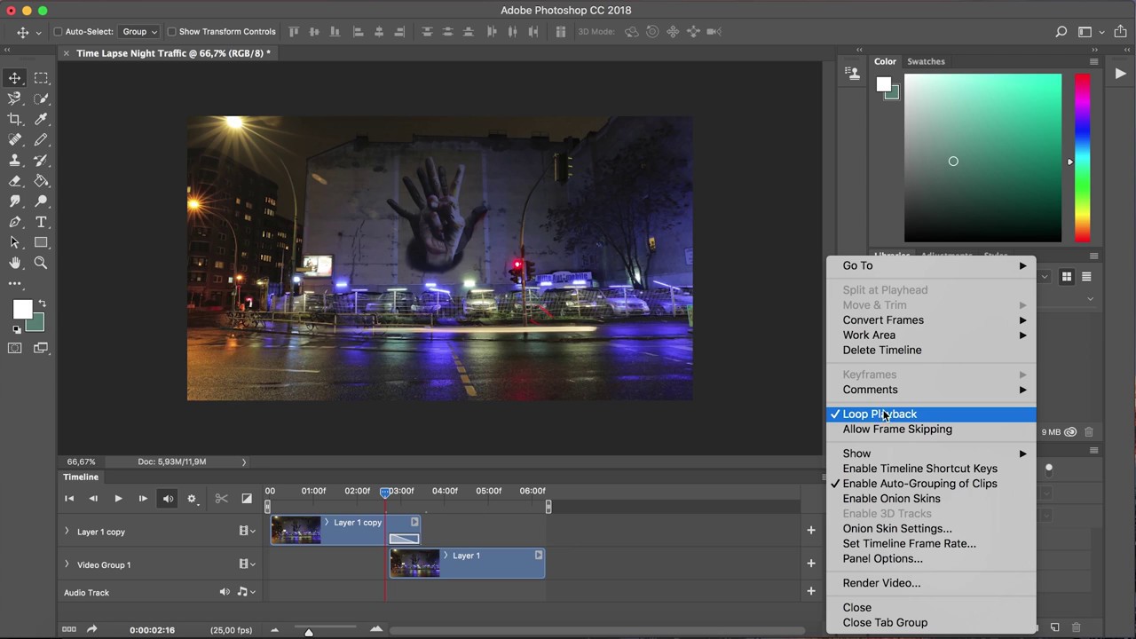 How to Make Your Time Lapse Loop Seamlessly in Photoshop