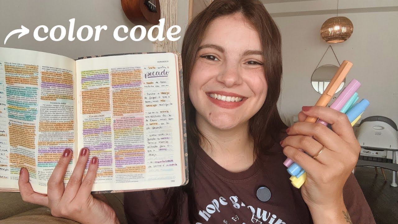 COMO EU MARCO MINHA BÍBLIA - Meu Color Code do Devocional e Estudo Bíblico (Código de Cores)