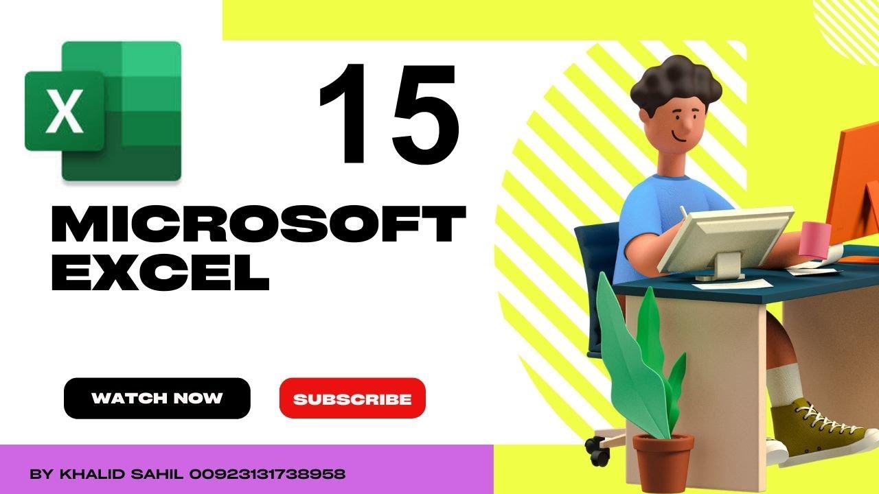 Microsoft Excel Tutorial in Pashto Hyperlink, Header and  Footer Part 15