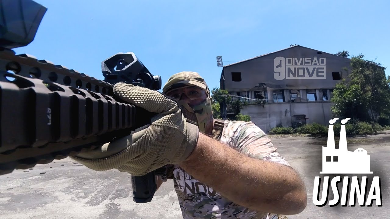 JOGAMOS AIRSOFT DENTRO DE UMA USINA !! 🏭