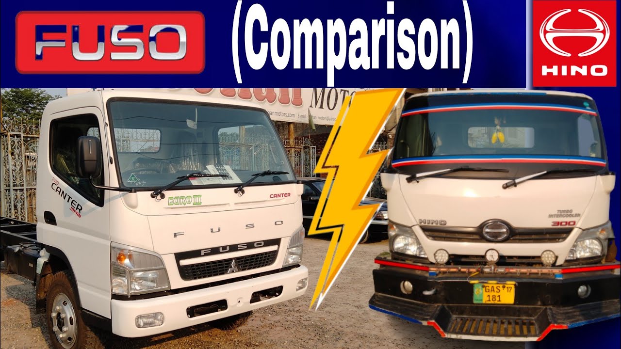 Comparison Difference  Mitsubishi fuso canter Fuso truck Between Hino dutro 300