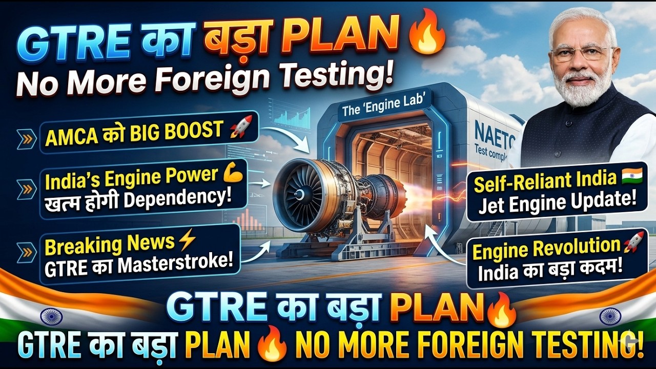 India Jet Engine Development 🚀 GTRE NAETC Plan | AMCA Engine Update & GTRE AERO ENGINE COMPLEX