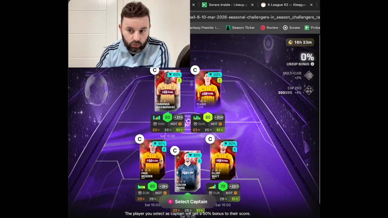 Sorare GW59 Preview - Challenger/Contender/K-League/J-League Lineup Building