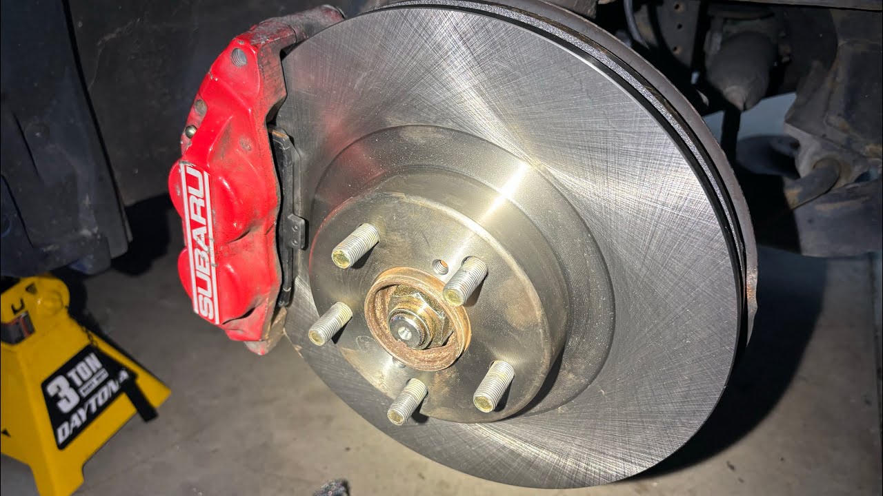 2006-2007 Subaru Impreza WRX 4 pot front brake pad & rotor
