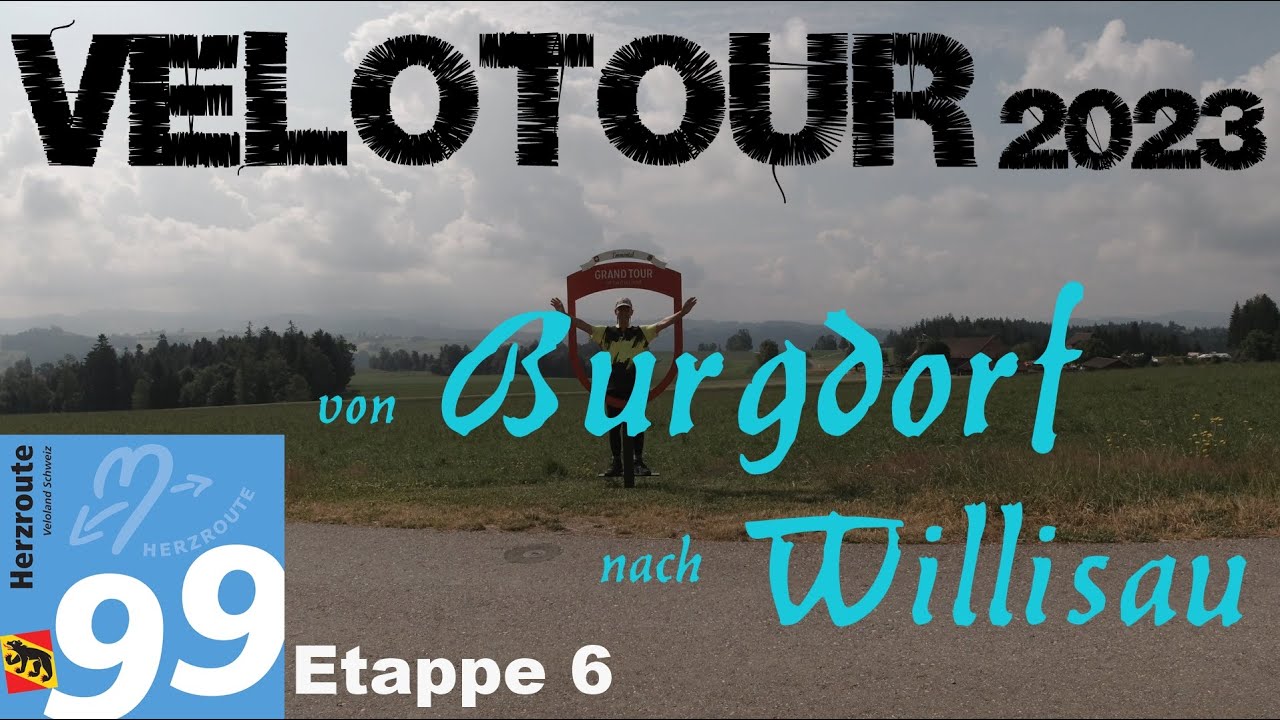 Herzroute 99 Etappe 6 Burgdorf-Willisau #schweiz #radfahren