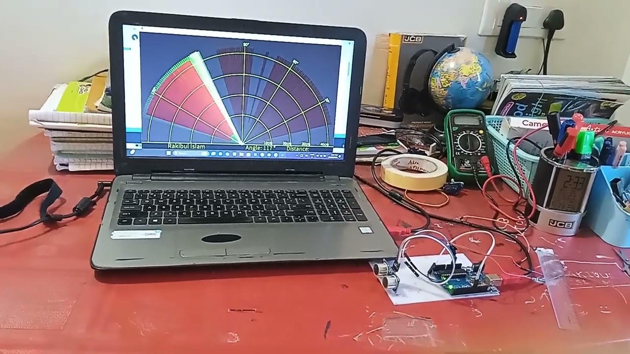 Radar system using Arduino uno