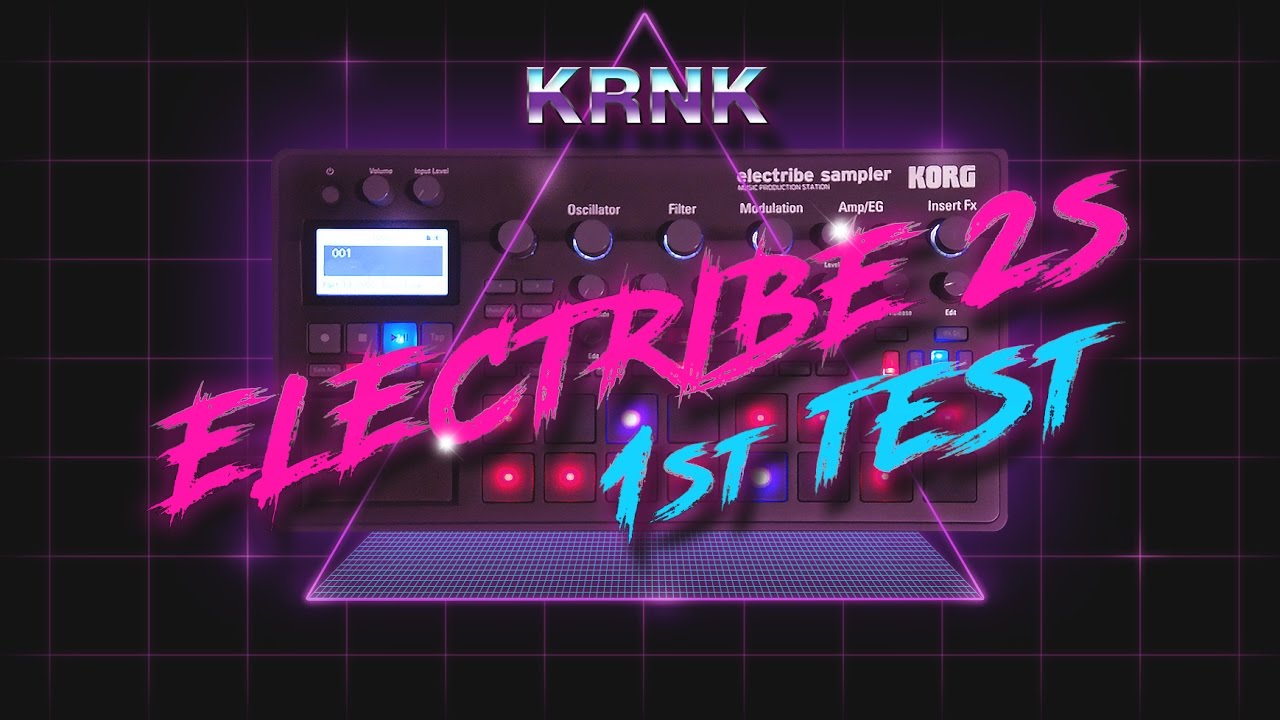KRNK - Electribe 2 sampler (Electribe 2s / Retrowave / Ambient) first test