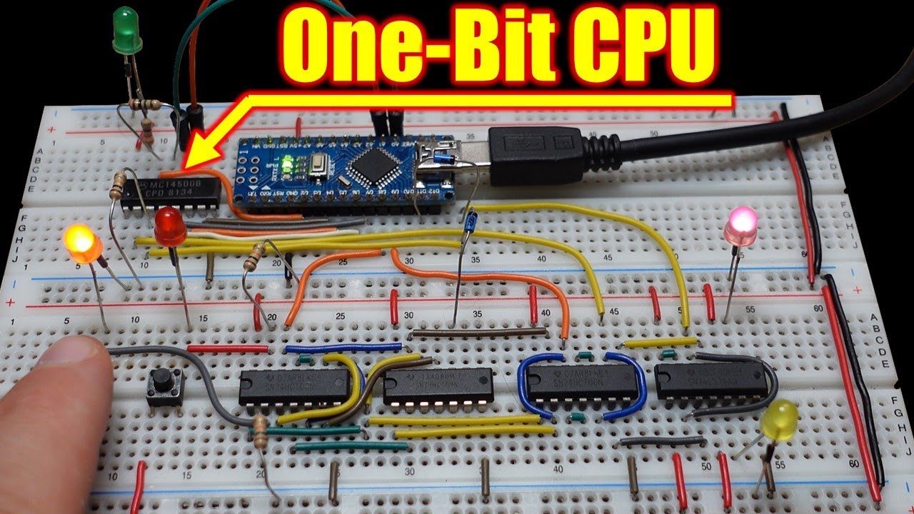 1-Bit Breadboard Computer with MC14500