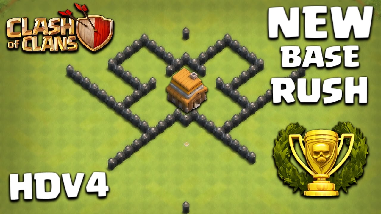 Clash Of Clans - HDV 4 / Rush ULTIME ! [2017]