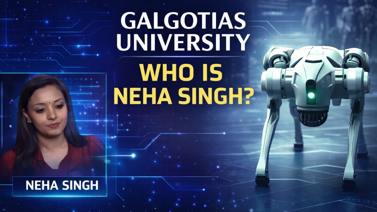 Galgotias University | AI Dog Controversy |who Is  Neha Singh At Centre Of Storm | MOJO STORY