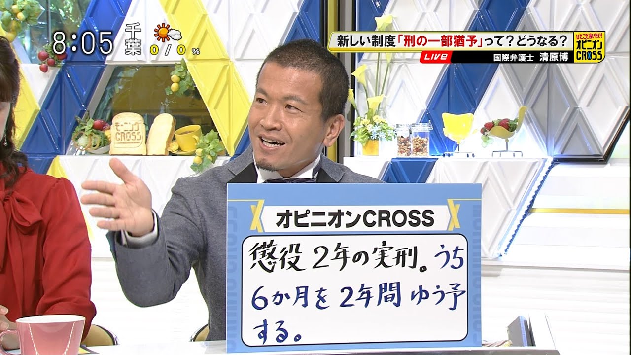 清原博「懲役2年の実刑 うち6か月を2年間猶予する」 刑の一部猶予って？ 覚せい剤使用で初の判決 [モーニングCROSS]