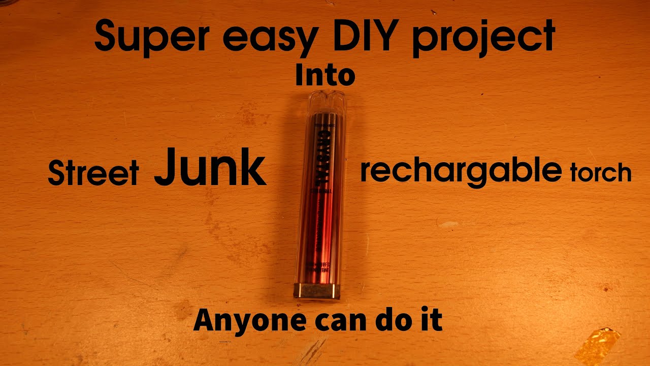 Street junk into DIY rechargeable torch | Beginners' project