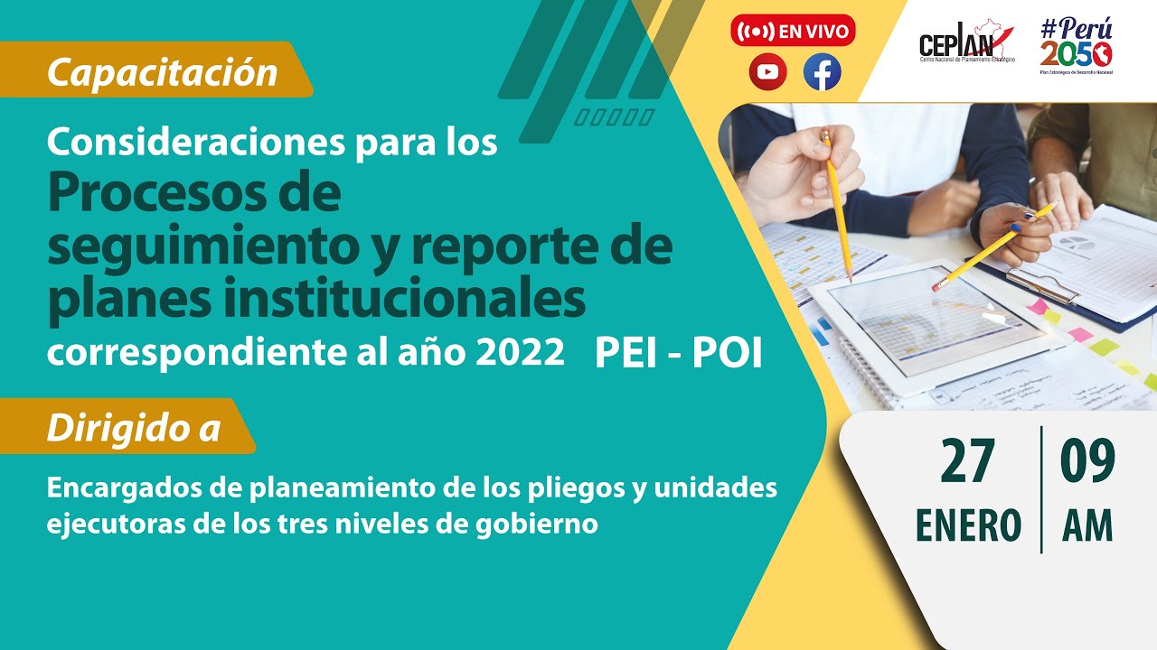 #CapacitaciónCeplan Seguimiento y reporte de planes Institucionales correspondiente al año 2022