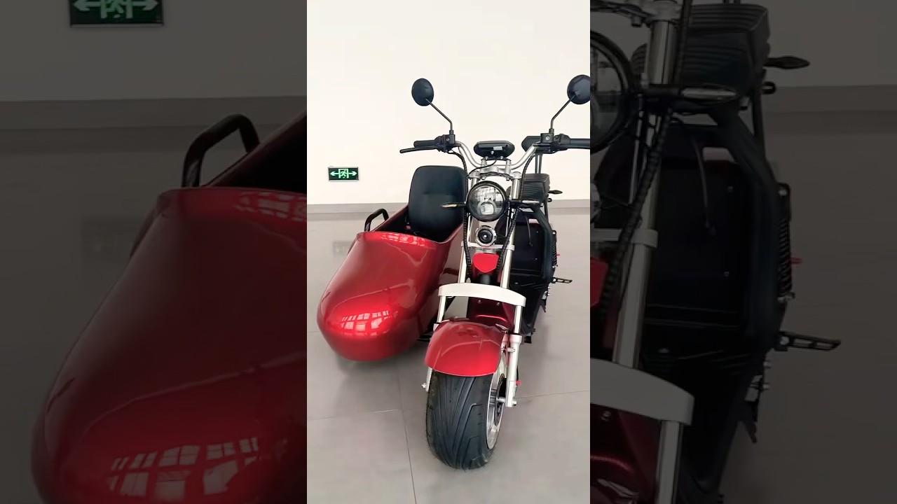 Электроскутер Citycoco с люлькой🏁 #электробайк #мопед #скутер