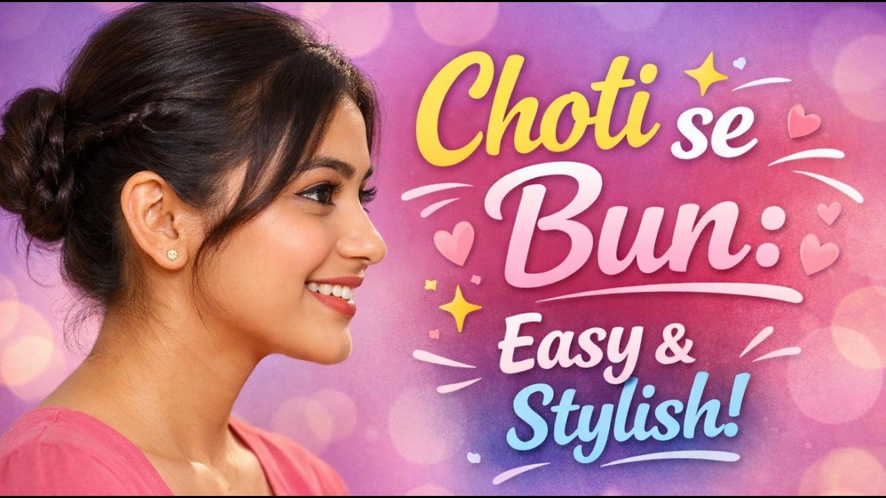 Easy & Elegant Bun in Minutes/simple choty se bun kaise bnaye 👉#radheymakeover#hsirstlye#bun#ytvideo