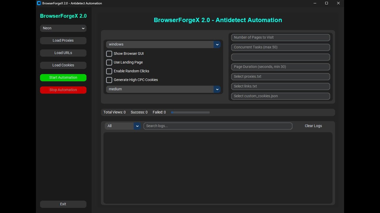 How to setup BrowserForge Automation Adsense loading software