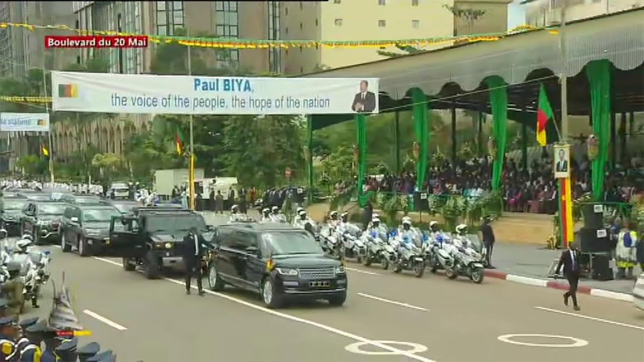 20 MAI 2025 : L’ARRIVÉE DU PRÉSIDENT DE LA RÉPUBLIQUE AU BOULEVARD DU 20 MAI, PATROUILLE DES TROUPES