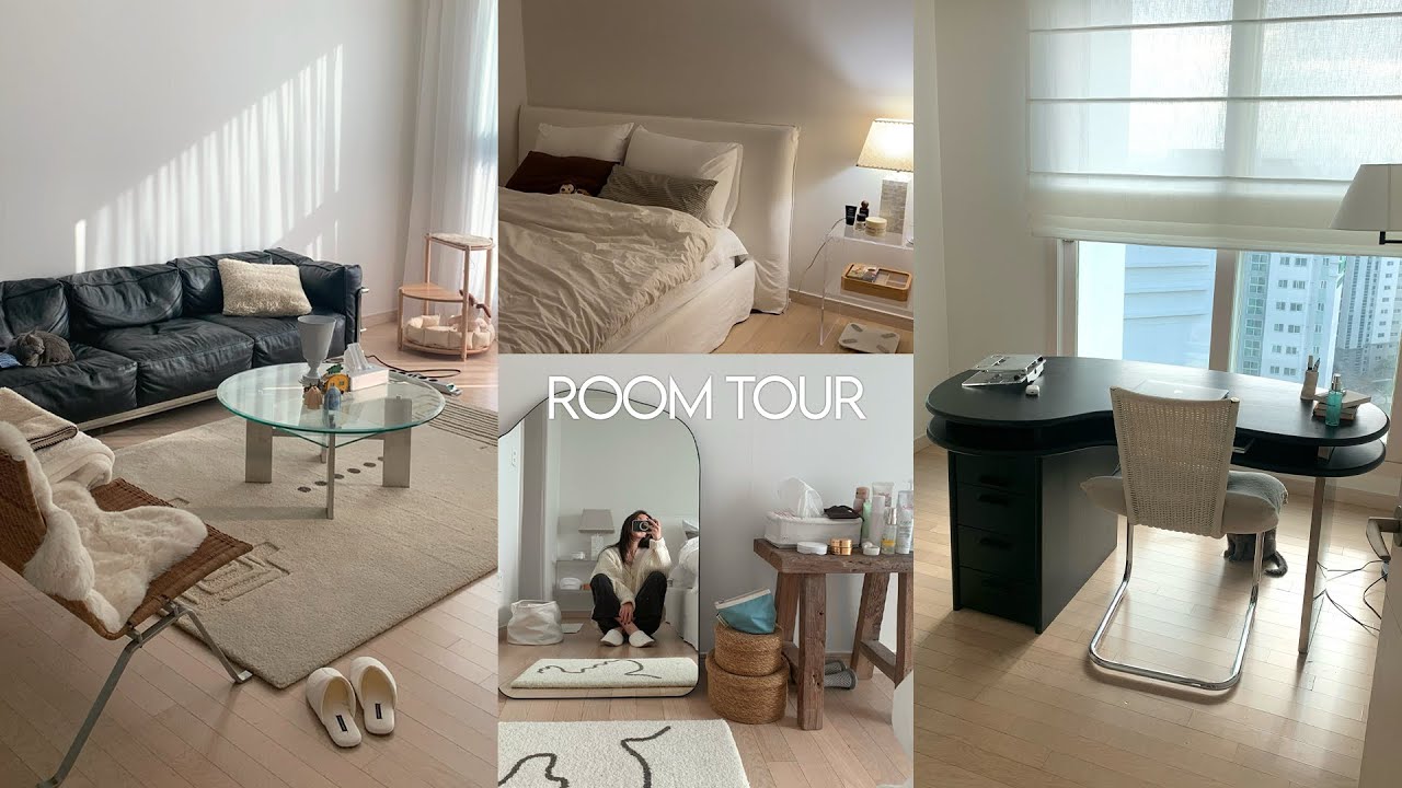 첫 룸투어 🛋️ 랜선집들이 브이로그 | 리모델링 없이 가구만으로 완성한 따뜻한 집 ♥
