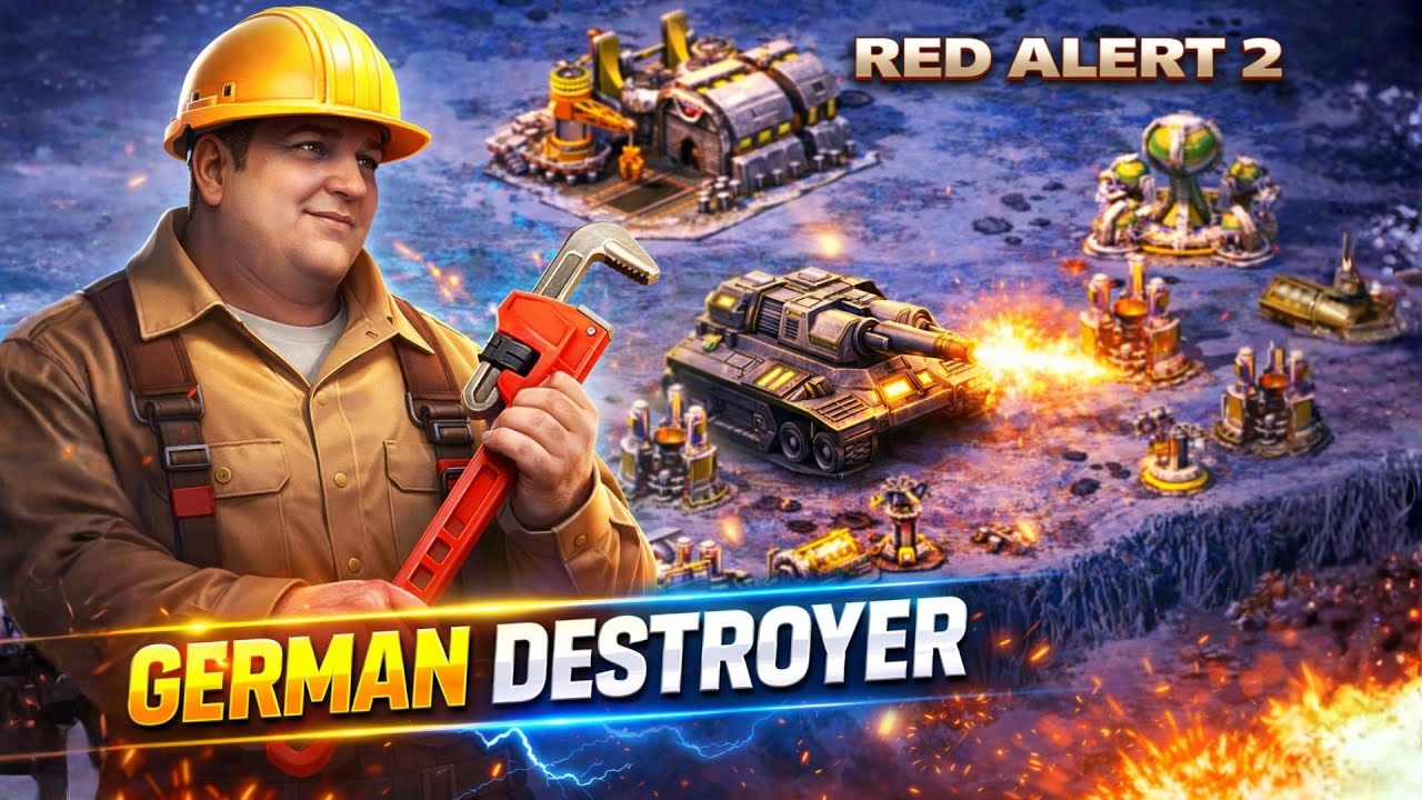 German Destroyed - Red Alert 2 | (7 vs 1 + Superweapons)