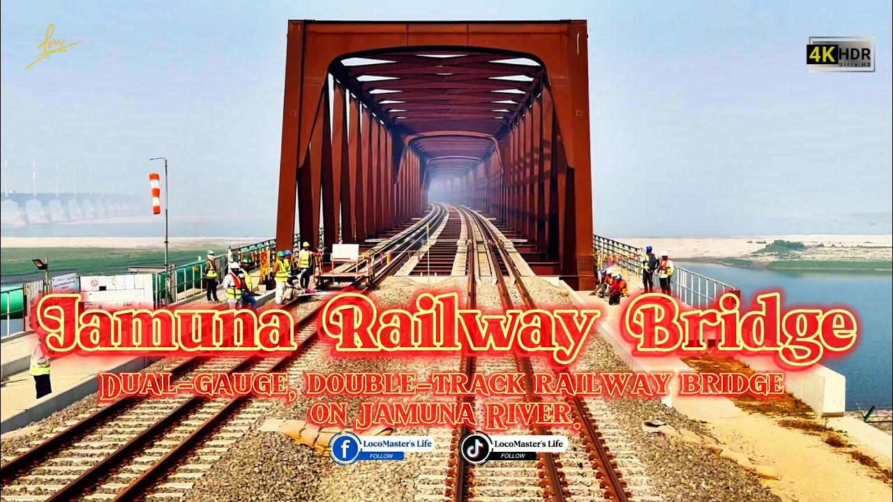 The Jamuna Railway Bridge | Jumuna River | 4K | Bangladesh Railway | New Railway Bridge