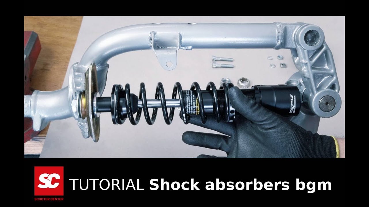 Tutorial SC - Vespa PX Stoßdämpfer bgm vorne & hinten einbauen einstellen Vespa