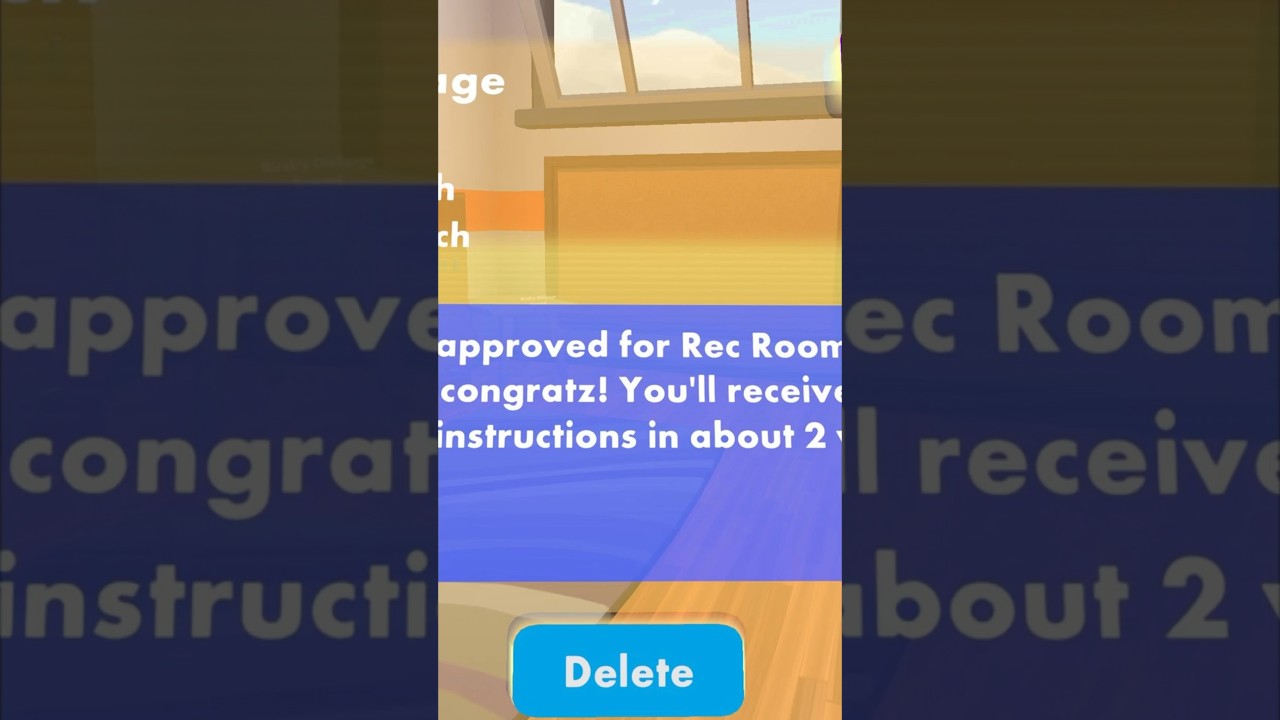 Have You Seen The Rec Room Studio Acceptance Message! 😳