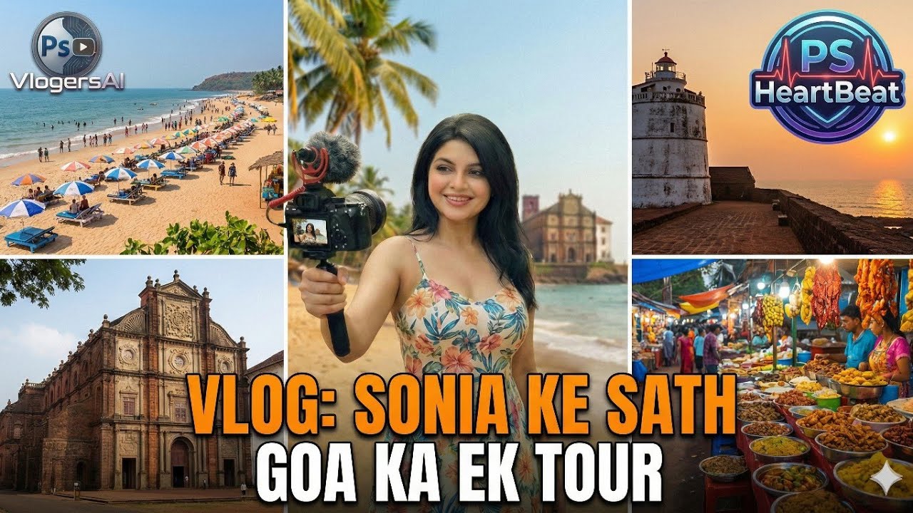 Exploring Goa: Hidden Beaches & Street Food Tour 🥥 | PS HeartBeat & Vloggers by Sonia 