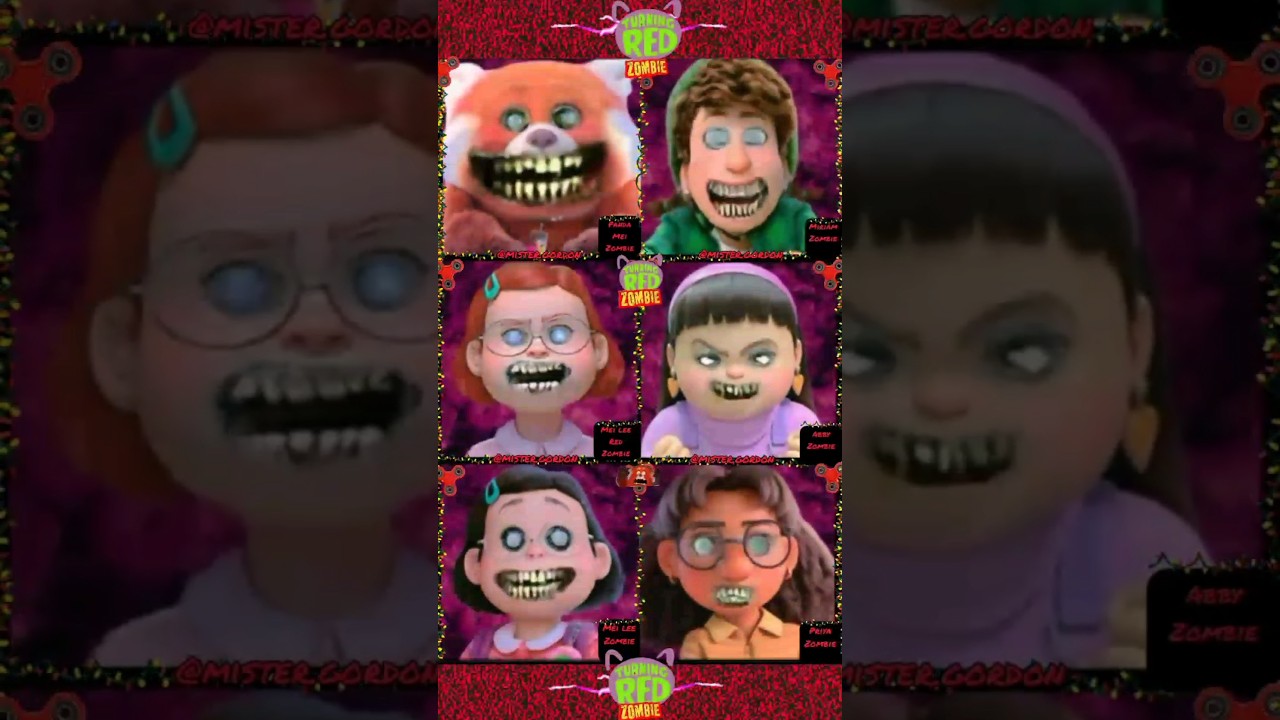 Turning Red Zombie/TikTok Bad Romance Challenge/Disney Terror Humor. #shorts YouTube