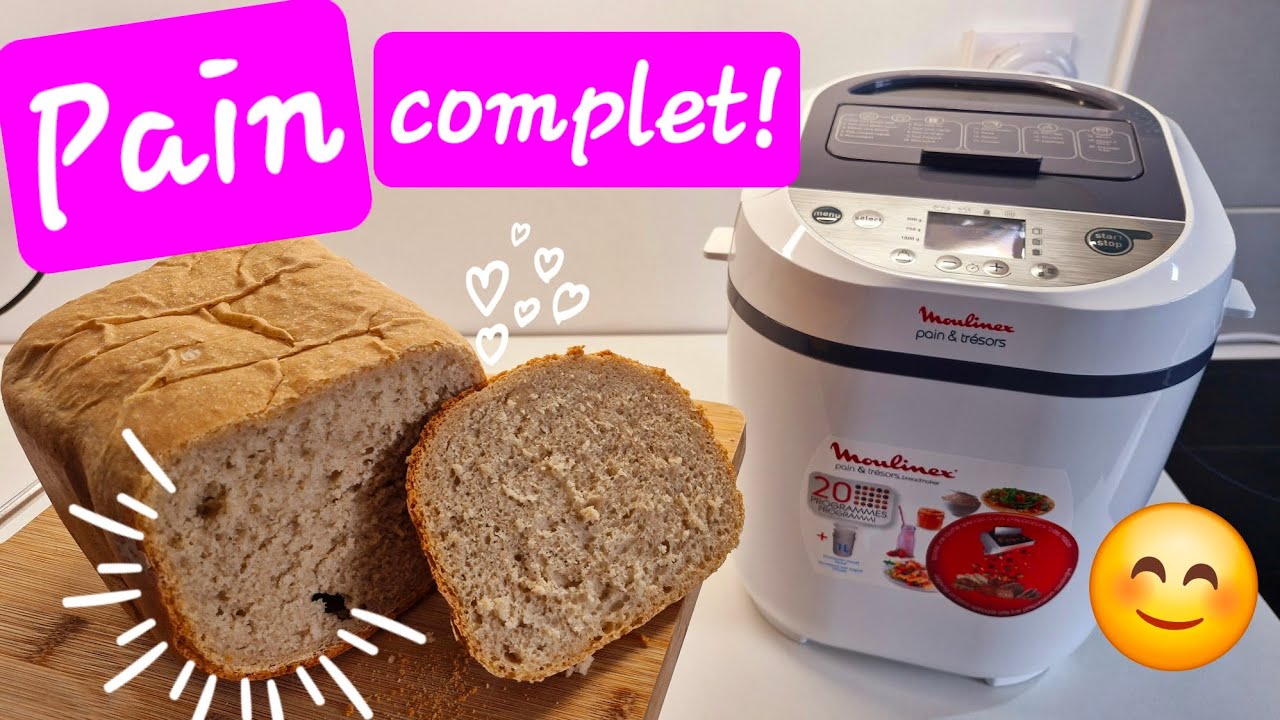 Pain complet, farine T110 à la machine à pain
