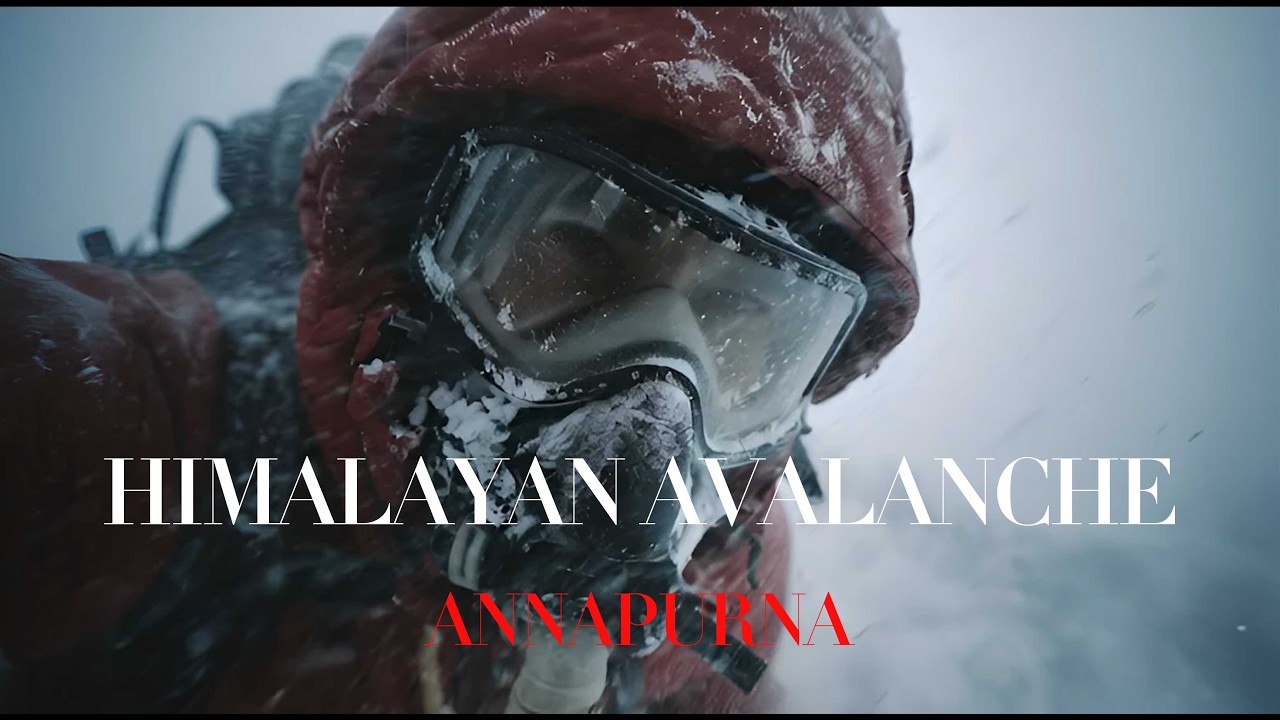 Himalayan Avalanche | AI Cinematic Video (Immersive Sound & 4K) #Avalanche #Himalayas #4K