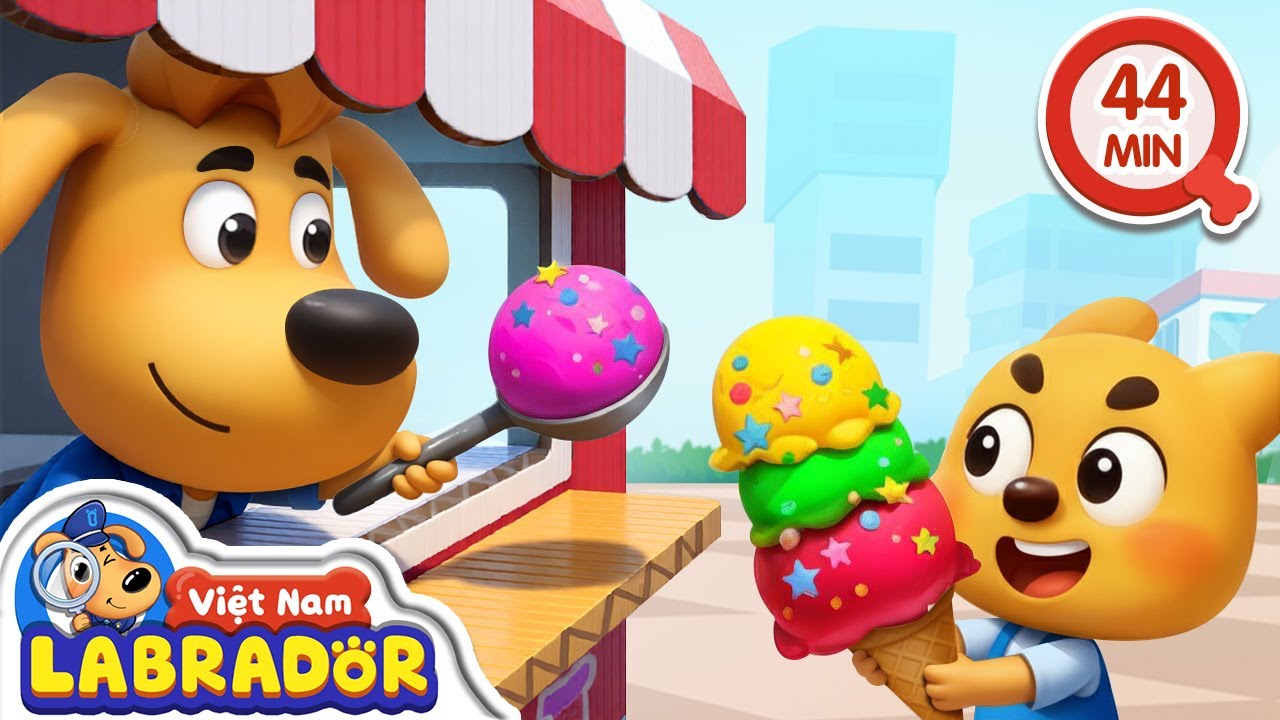 🍦 Dodo và xe bán kem trái cây | Hoạt hình thiếu nhi 👮 Cảnh sát trưởng Labrador Vietnam 🚔