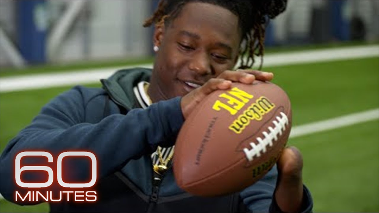 Shaquem Griffin on catching a football with one hand | 60 Minutes Archive
