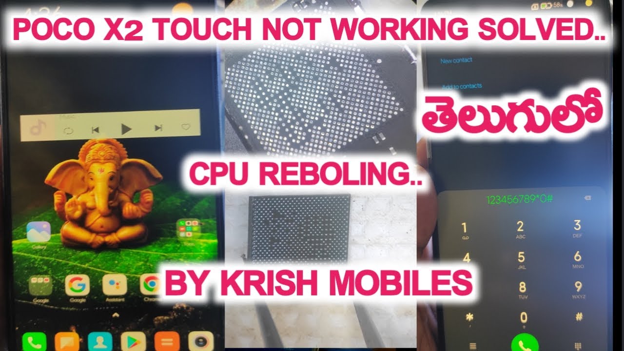POCO X2 TOUCH NOT WORKING SOLUTION | CPU REBOLING | KRISH MOBILES | TELUGU |