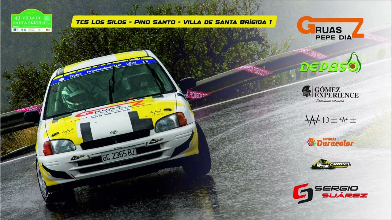 ONBOARD TC5 Rally Villa de Santa Brígida 2024 - Sergio Suárez/Alejandro Falcón - Toyota Starlet