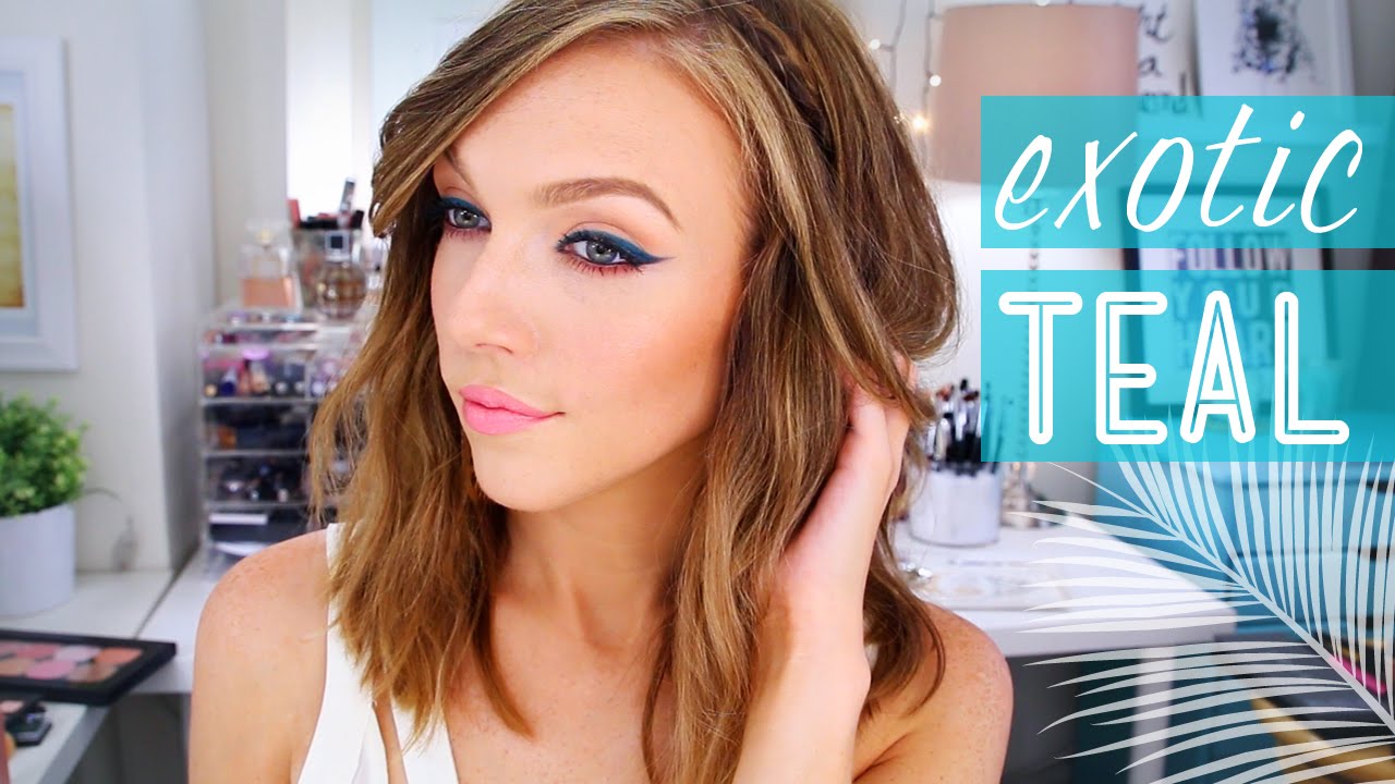 Exotic Teal Makeup Look