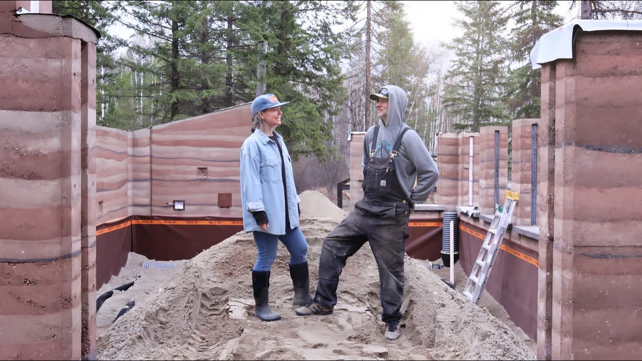Rammed Earth Geothermal Greenhouse - Sand for Thermal Heat Storage